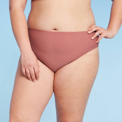Women's Plus Size Bikini Bottom - Kona Sol™ Mauve 14W