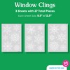Big Dot of Happiness Snowflakes Window Clings, Reusable Winter Holiday Party Window Sticker Decor, White Snowflake Decals, Christmas Static Clings - 3 of 4