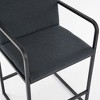 PAGED Modern Upholstered Bar Stools Set of 2, Counter Height Stools with Backs & Metal Frame for Cafe Kitchen Dining Room - 4 of 4