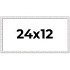 PosterPalooza | Panoramic Textured White Picture Frame - UV Acrylic, Foam Board Backing, Hanging Hardware - 2 of 4