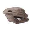 Unique Bargains Hiding Rock Small Fish Aquarium Decorations Ceramic Cave Brown 5.71"x3.15"x2.56" 1 Pc - 3 of 4