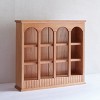 Solid Wood Wall Shelf with Cherry Finish & Vintage Arch Design for Kitchen Mug Display and Storage-Cuddlewood - 2 of 4