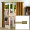 Versailles Lexington Ringlets Steel Heavy Duty Curtain Rods for Windows Set 86" - 144" Gold - 2 of 4