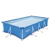 Bestway Steel Pro 13 Feet x 7 Feet x 32 Inch Rectangular Metal Frame Above Ground Outdoor Backyard Swimming Pool, Blue (Pool Only) - image 2 of 4