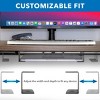 Mount-It! Under Desk Laptop Mount Holder | Small Multimedia Device Mount Underdesk Shelf for Laptop, Mac Mini, MacBook, Keyboard, Anti Scratch | Black - 4 of 4