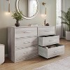Okak Modern 5/6/8-Drawer Dresser Featuring Large Fabric Drawers Water-Resistant Wooden Top for Display, Perfect for Organizing in Small Rooms - 2 of 4