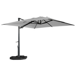 CASAINC 10x13 ft Square Cantilever Umbrella With 4-Piece Base Included - 1 of 4