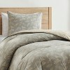 Nestl Modern Comforter Set, 3 Piece Botanical Bedding Set, Reversible Comforter Bed Set - 3 of 4