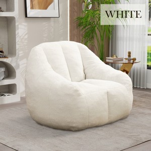 Hrinhom 37.4" W Bean Bag Chair,Modern Lazy Floor Sofa Chair - 1 of 4