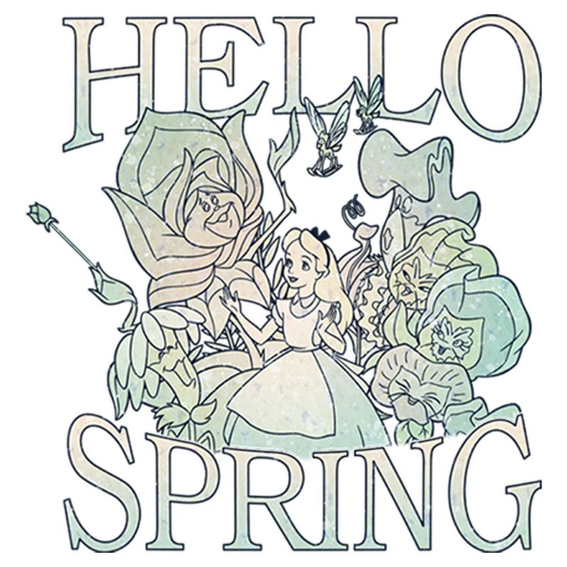 Men's Alice in Wonderland Hello Spring T-Shirt, 2 of 6