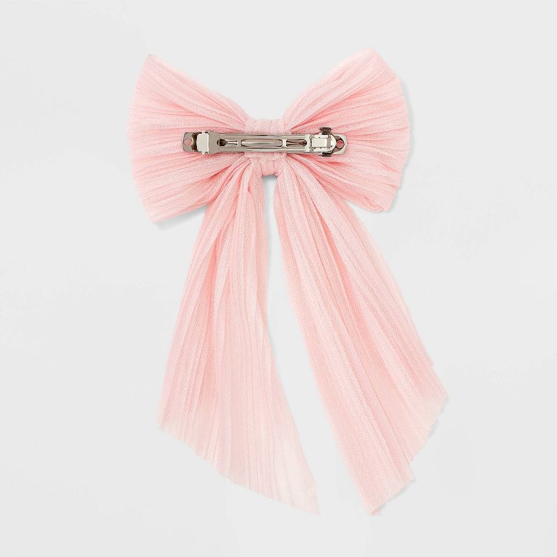 Chiffon Bow Barrette Hair Clip - A New Day™, 2 of 10