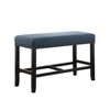 NicBex 48 Inch Ottoman Bench Modern Wooden Upholstered Dining Bench with Turned Legs, Footrest and Seat for Living Room, Bedroom, Entryway - 3 of 4