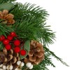 Northlight Green and Red "Welcome" Artificial Christmas Wreath - 12-Inch, Unlit - 3 of 4