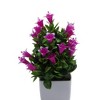 Unique Bargains Artificial Plants Lily Flower Bonsai Arrangement Plastic 3.74"x3.74"x10.63" 1 Pc - 4 of 4