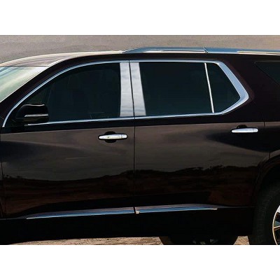 QAA is Compatible with 2018-2020 Chevrolet Traverse 6 Piece Stainless Pillar Post Trim PP58166