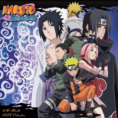 Trends International 2025 Naruto Shippuden Wall Calendar: Monthly Art, 12x12 Inches, Multicolored, All Ages, Saddle Stitch