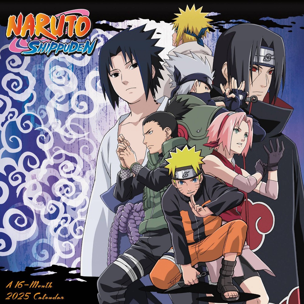 Photos - Planner Trends International  Naruto Shippuden Wall Calendar 2025