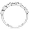 Pompeii3 1/5ct Princess Cut Diamond Stackable Vintage Wedding Band 14K White Gold Ring - 4 of 4