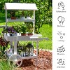 Sunnydaze Country Market Flower Cart Display Stand - 49.25” H - 4 of 4