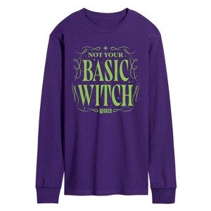 Men's - Wicked - Not Your Basic Witch Long Sleeve Graphic T-Shirt - 1 of 2