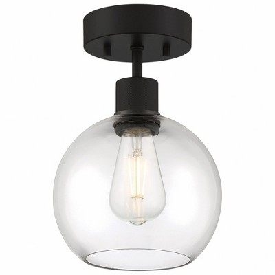 Access Lighting Port Nine 1 - Light Flush Mount in  Matte Black