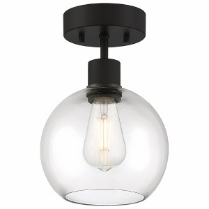 Access Lighting Port Nine 1 - Light Flush Mount in  Matte Black - 1 of 4
