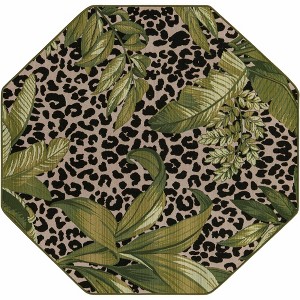 Unique Loom    Outdoor Botanical Andromeda Area Rug - 1 of 4