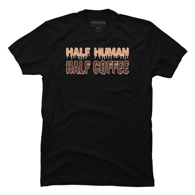 Men's Design By Humans Funny Halloween Costume For Coffee Addicts By TeeShirtMadness T-Shirt