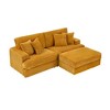 82" L-Shaped Sectional Sofa with Movable Footstool & Storage, 4 Toss Pillows - 4 of 4
