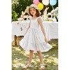 Arshiner Toddler Dress Little Girls Summer Cotton Backless High Low Hem Beach Casual Sundress with Pockets - 3 of 4