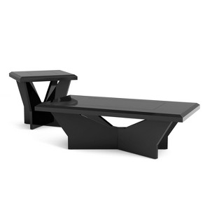 2pc Manke Tempered Glass Top Insert Coffee Table Set - miBasics - 1 of 4