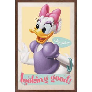 Trends International Disney Daisy Duck: Good Old Days - Hey Girl! Framed Wall Poster Prints - 1 of 4
