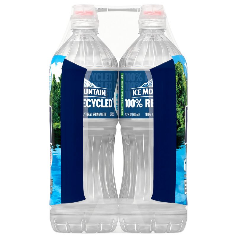 Ice Mountain Brand 100% Natural Spring Water - 6pk/23.7 fl oz Sport Cap Bottles, 4 of 9
