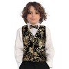 Gioberti Boy's 4pc Paisley Vest Set - 4 of 4