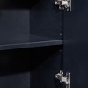 ORRD Modern Sideboard Buffet Cabinet with Push-to-Open Doors, Black & Gold Storage Cabinet with Adjustable Shelves for Dining Room & Entryway，Black - 3 of 4