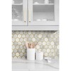 NextWall Alaska Gray and Gold Faux Inlay Hexagon Peel and Stick Wallpaper - 3 of 4