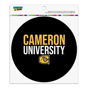 Cameron University Secndary Logo Automotive Car Refrigerator Locker Vinyl Circle Magnet - 1 of 4