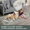 Area Rugs, Machine Washable Vintage Soft Low Pile Rugs, Oriental Accent Carpet with Non-Slip Backing,Floor Carpet for Living Room, Hallway, Laundry - 4 of 4