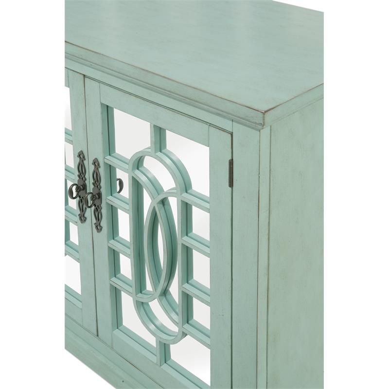 Martin Svensson Home Orleans 63" TV Stand Mint Green Finish, 4 of 6