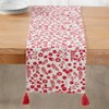The Lakeside Collection Red Floral Runner - 2 of 3