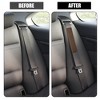 Unique Bargains Universal Faux Leather Car Seat Belt Shoulder Pad 9.25"x2.56" 2 Pcs - 3 of 4