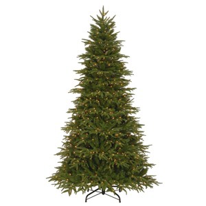 National Tree Company 7.5' PreLit Feel Real Northern Fraser Hinged Tree with 800 Clear Lights 3011 Tips - 1 of 3