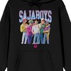 Kpop Demon Hunters Group Sajaboys Korean Boys Singer Men's Black Long Sleeve Hoodie - 2 of 3