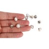 Unique Bargains Women's Fancy Round Buttons White 10 Pcs - 4 of 4