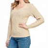 Women's Pattern Pullover Splice Sweater - SEE AND BE SEEN - 3 of 4