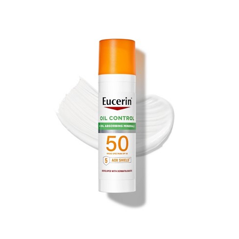 Eucerin Face Oil Control Sunscreen Lotion - SPF 50 - 2.5 fl oz - image 1 of 4