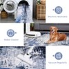 coucheta Boho Washable Area Rugs for Living Room, Multi-size Floral Soft Non-Slip Low-Pile Stain-Resistant Carpet, for Bedroom, Dining, Home Office - 2 of 4