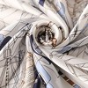 Anna-Kaci Women's Sailboat Print Satin Square Scarf 27.5×27.5 Inches - 3 of 4