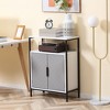 NicBex File Cabinet with 1 Shelf,Office Cabinet with Round Knob Design,Modern Vertical Storage Cabinet,Filing Cabinets for Home Office - 2 of 4