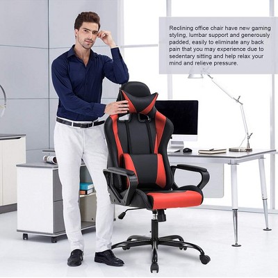 Red and Black Ergonomic High-Back Gaming Office Chair